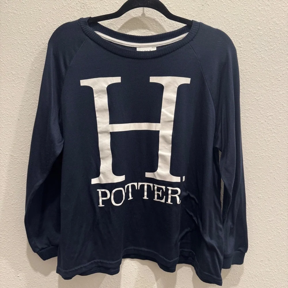 Harry Potter Long Sleeve Pajama or Casual Lounge Top Girls XL / Fits Women's S-M